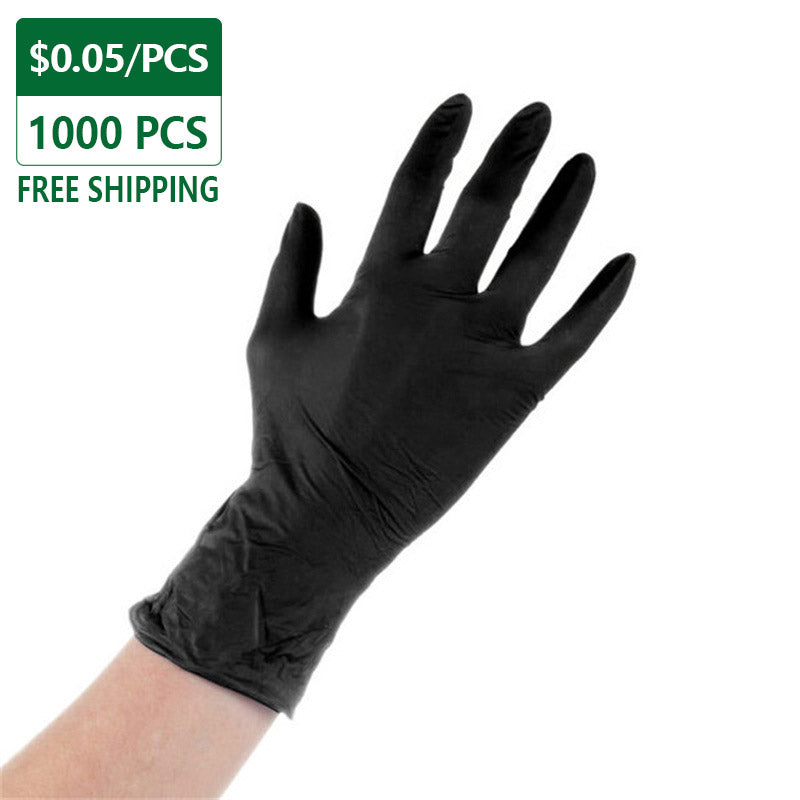 Black Nitrile Gloves Medium 1000pcs – Pony Packaging