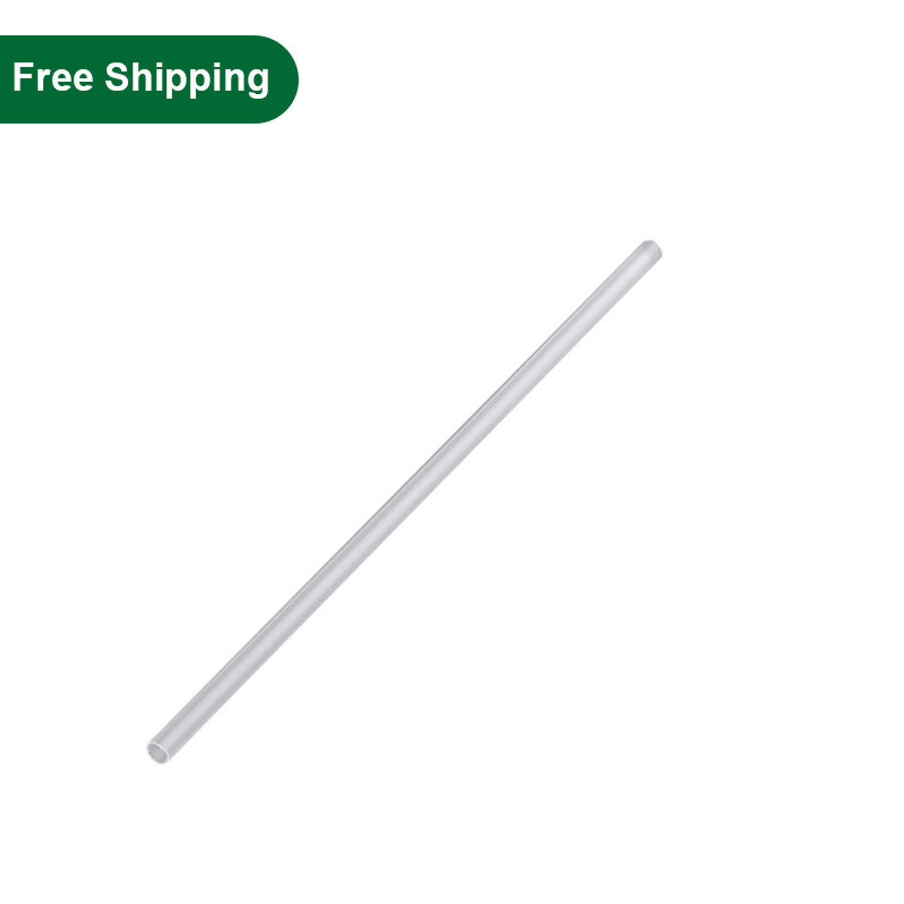 7.75''Jumbo Clear Unwrapped Straw 24 Boxes