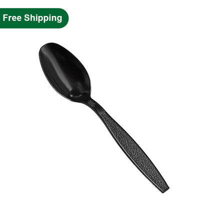 Disposable Heavy Duty Black Tea Spoon 1000pcs