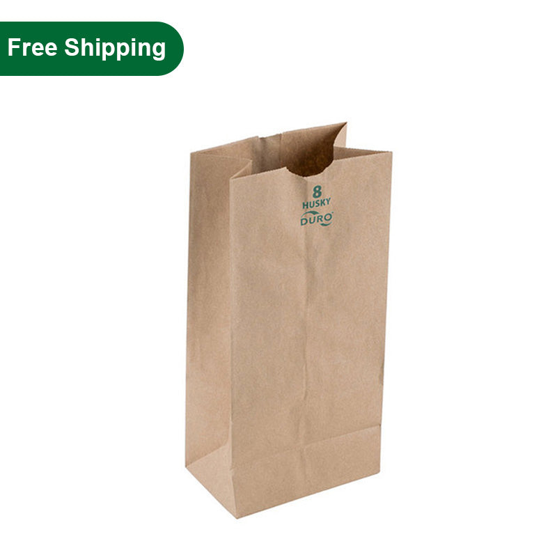 DURO 8 lb Kraft Paper Bags Wholesale 400 pcs