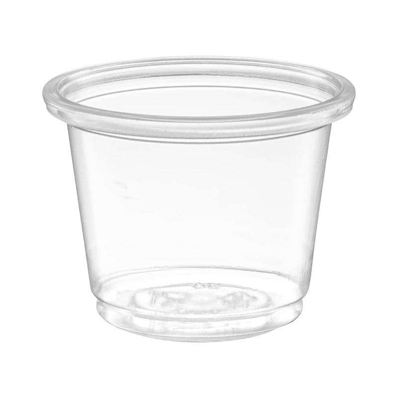 1 oz disposable plastic portion cups 2500 pcs on white background