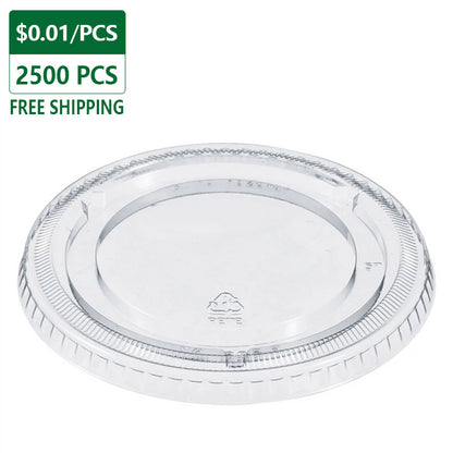 Disposable Plastic Lids For 1oz Portion Cup 2500 pcs