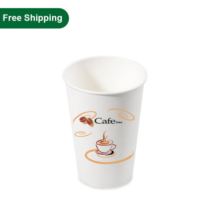10 oz Coffee Cups Hot Cups Disposable Printed 1000 pcs