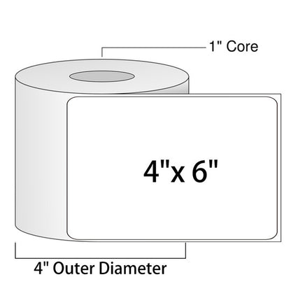 4" x 6" Thermal Roll Labels -250/Roll