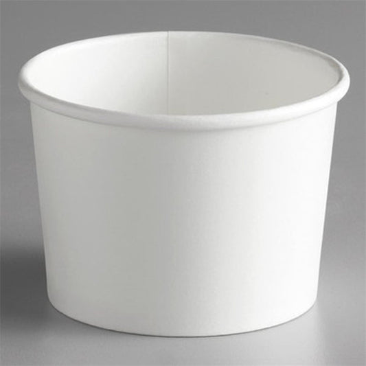 Sample 12 oz White Paper Ice Cream Container