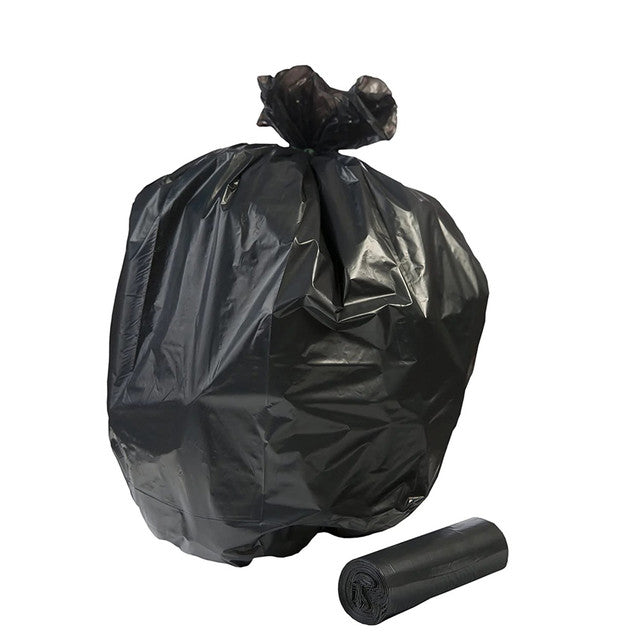39 gallon garbage bags bulk 100 count – black heavy duty trash liners for home office and outdoor cleanup supplies