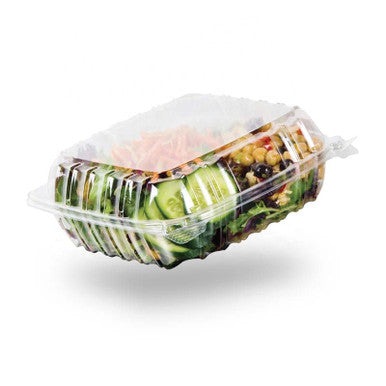 Sample 8" Clear Plastic Clamshell Food Containers