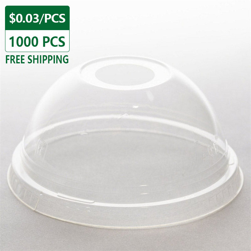 Disposable Plastic Dome Lids For Cold Cups 1000pcs