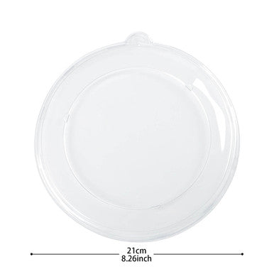 Sample 30 oz Clear PET Plastic Flat Lid for Soup or Salad Bowl