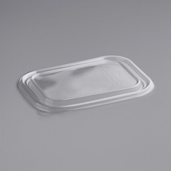 Sample Clear Plastic Lids For 36 oz Rectangle Fiber Containers