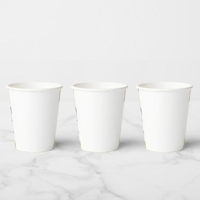 1000 pcs, 10 oz Disposable Blank Coffee Cups, Durable - Pony Packaging